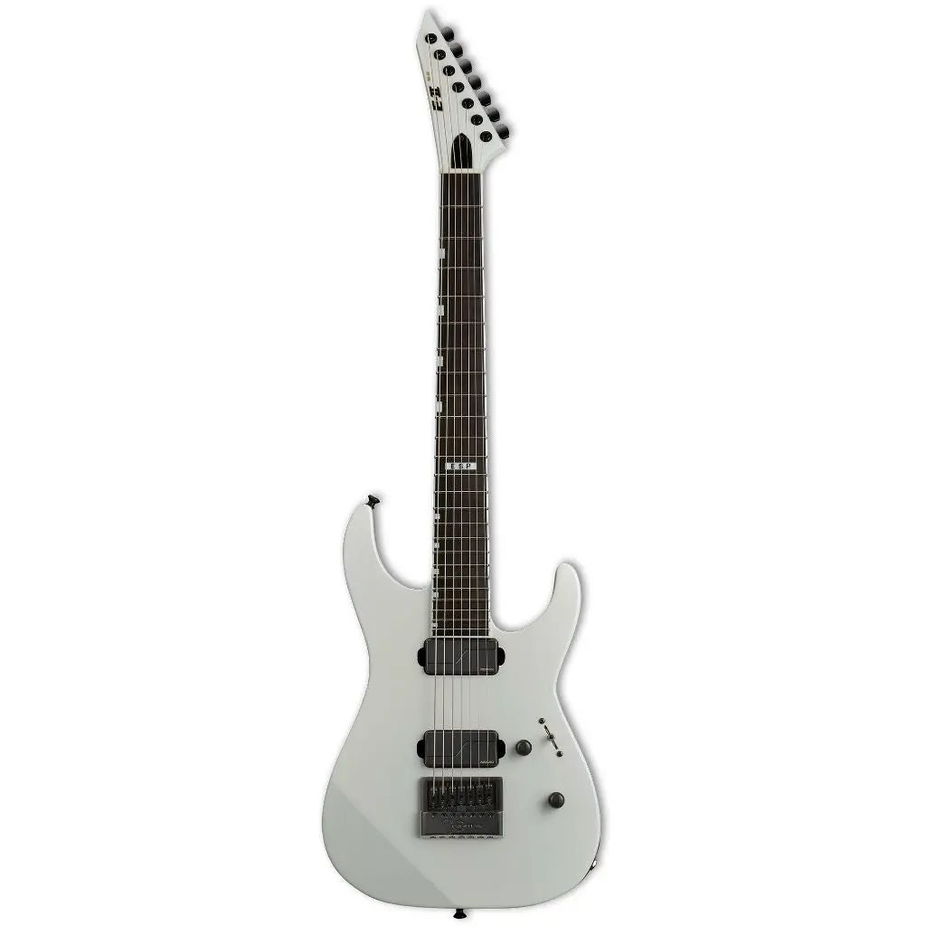 Esp E-Ii M-Ii 7B 7 String Electric Guitar Baritone Evertune - Pearl White - E2-Mii7betpw 2
