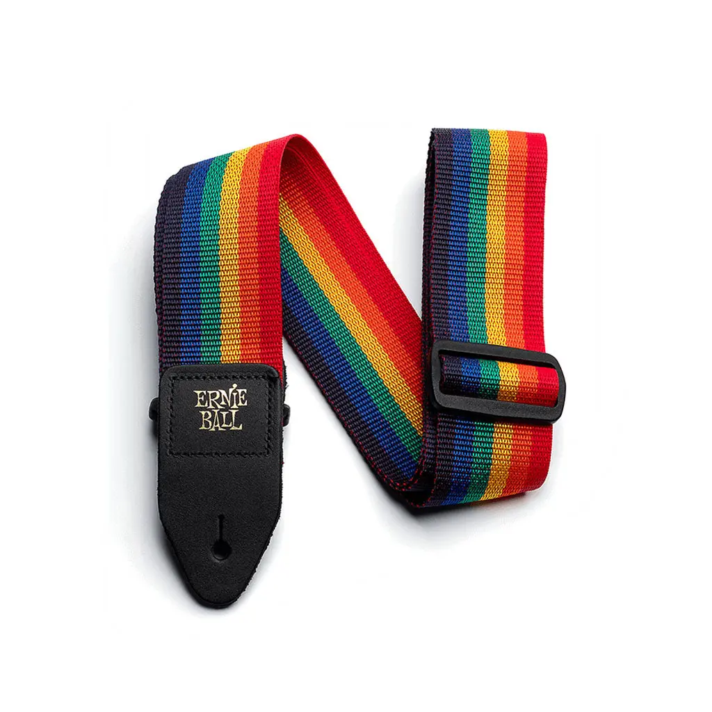 Ernie Ball Polypro Guitar Strap, Rainbow 1