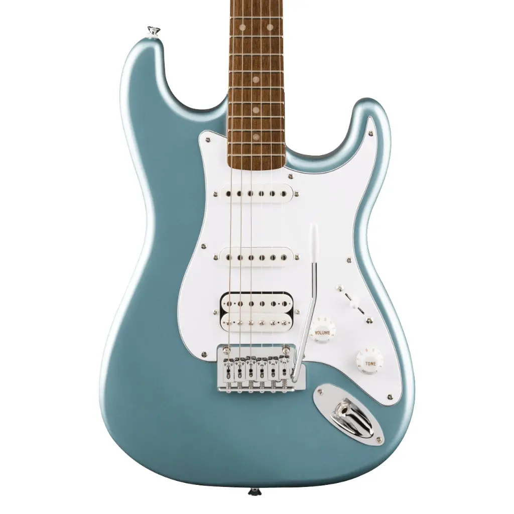 Squier Affinity Series Stratocaster Junior Hss Laurel Fingerboard With White Pickguard - Ice Blue Metallic 1