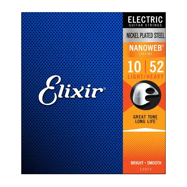 Elixir 12077 - Nanoweb Electric 10-52 Guitar Strings 1