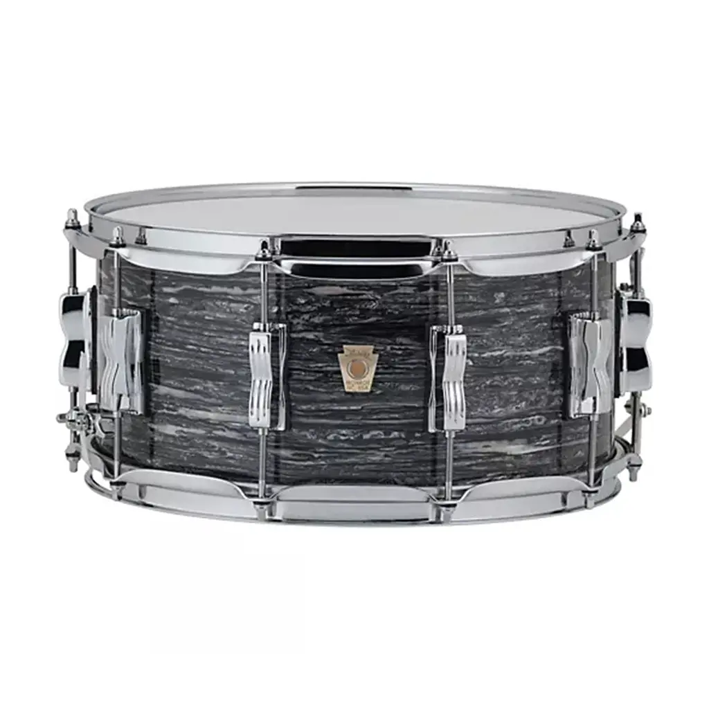 Ludwig Classic Maple Snare Drum - 5"X14" - Vintage Black Oyster 1