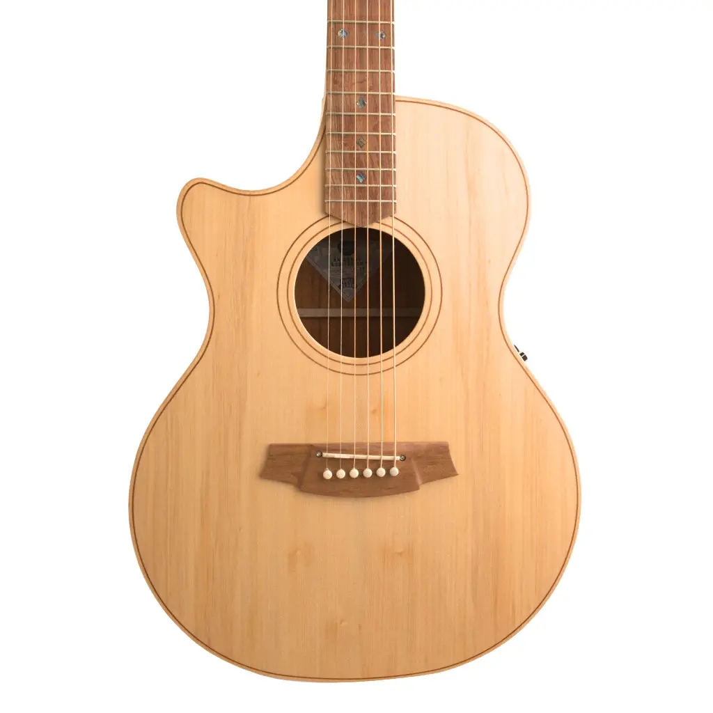 Cole Clark Ccan2ec-Bb Angel Bunya Blackwood Left-Handed Acoustic Guitar 1