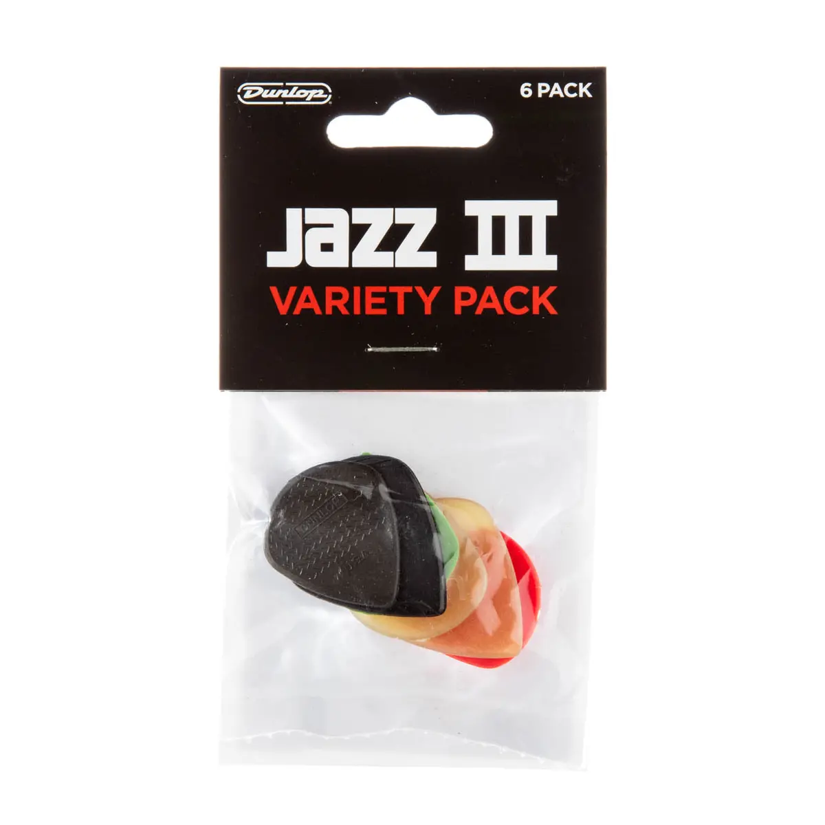 Dunlop Jpjt6 - Jazz Iii Variety Picks 6Pk 1