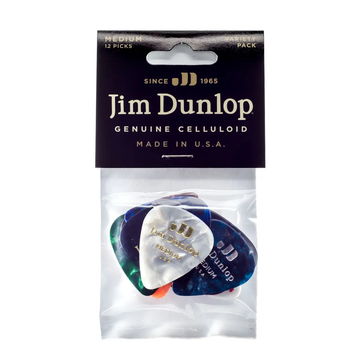 Dunlop Jpvp106 - Medium Celluloid Picks Variety 12Pk 1