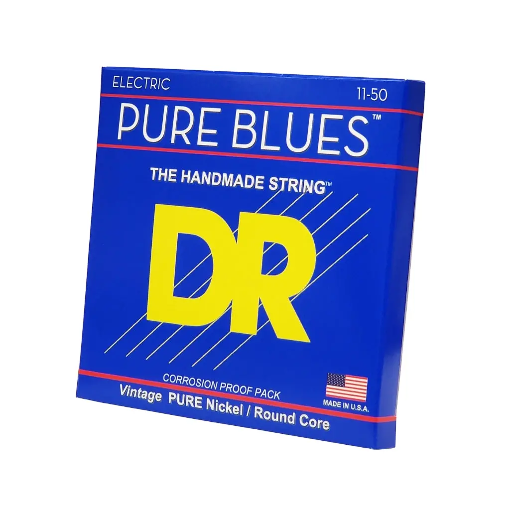 Dr Pure Blues Pure Nickel Electric Guitar Strings - Heavy 11-50 1