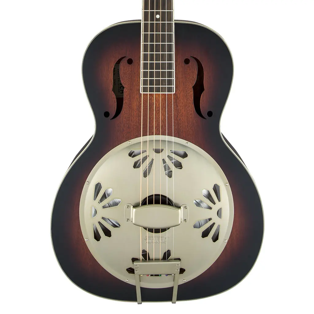 Gretsch G9241 Alligator™ Biscuit Round-Neck Resonator Guitar With Fishman® Nashville Pickup, 2-Color Sunburst 1
