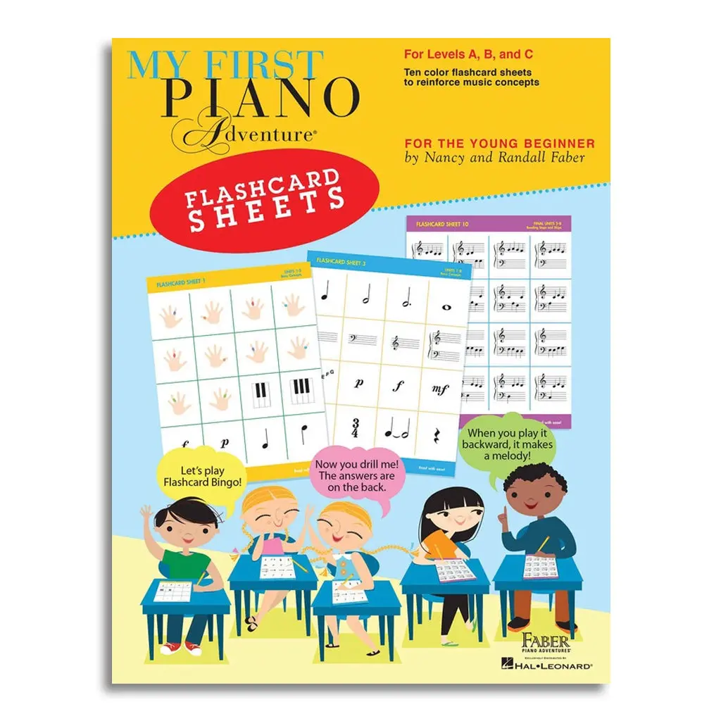 My First Piano Adventure Flashcard Sheets 1