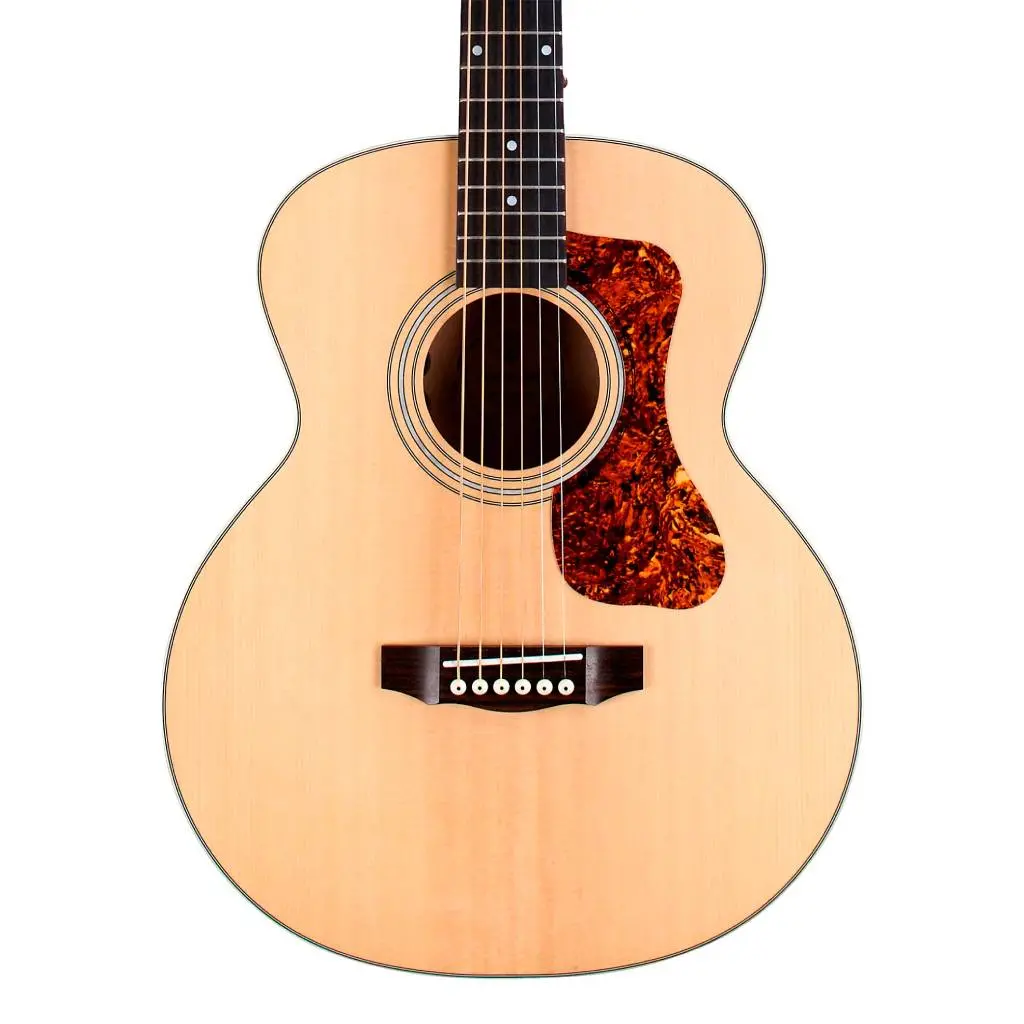 Guild Jumbo Junior Flamed Maple Acoustic-Electric Guitar - Natural 1