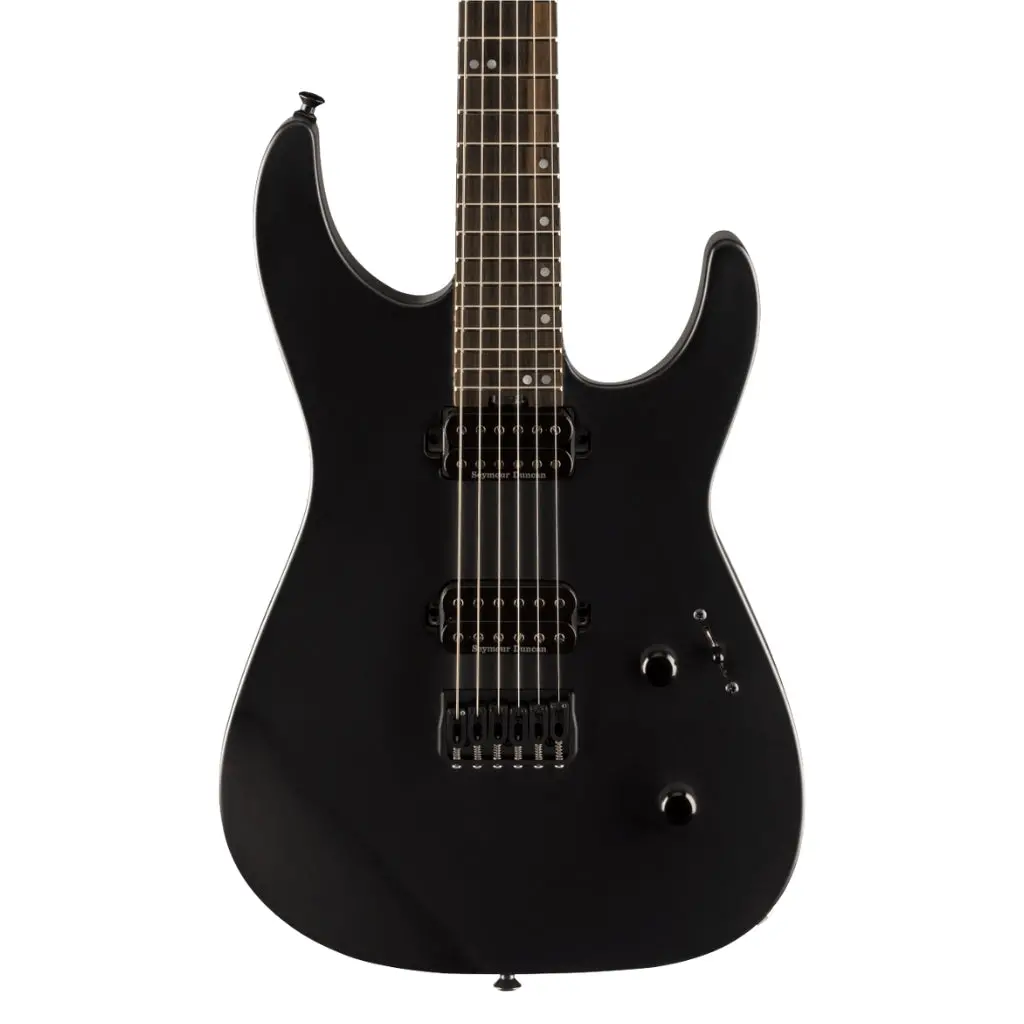 Jackson American Series Virtuoso Hardtail With Streaked Ebony Fingerboard - Satin Black 1