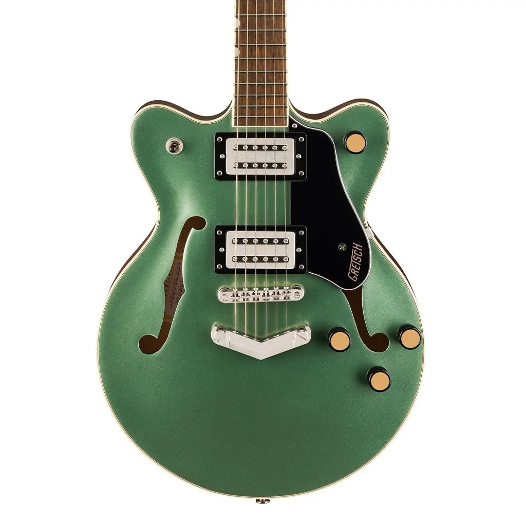 Gretsch G2655 Streamliner Center Block Jr. Double-Cut With V-Stoptail And Laurel Fingerboard - Steel Olive 1