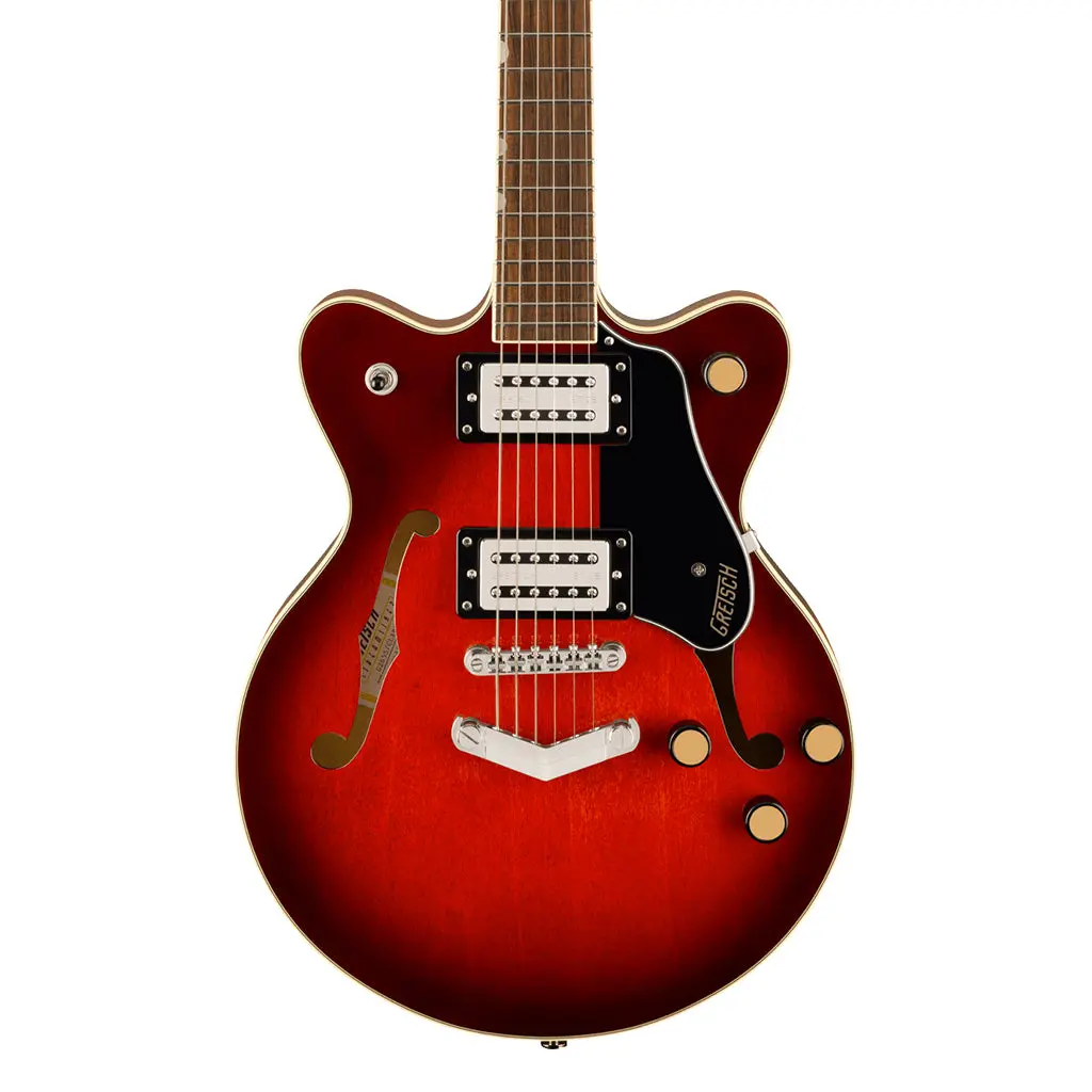 Gretsch G2655 Streamliner Center Block Jr. Double-Cut With V-Stoptail And Laurel Fingerboard - Claret Burst 1