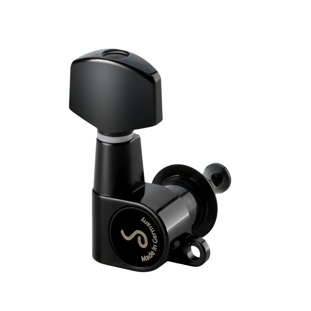 Schaller 3/3 M6 Mini Machine Heads - Black 1