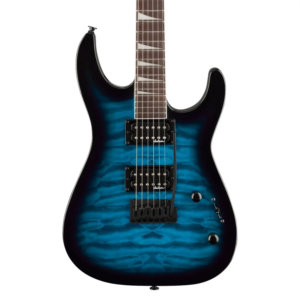 Jackson Js Series Dinky Js20 Dkq 2Pt In Transparent Blue Burst 1