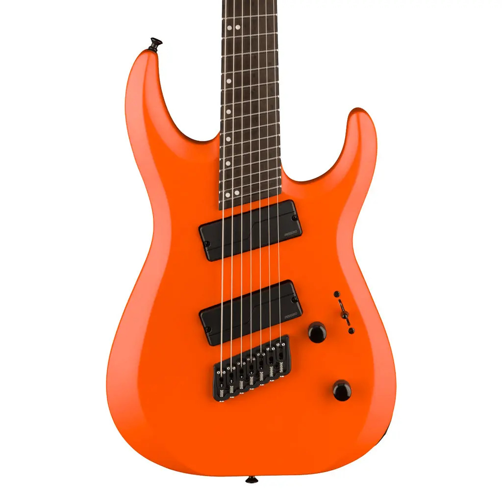 Jackson Pro Plus Series Dk Modern Ht7 Ms, Ebony Fingerboard, Satin Orange Crush 1