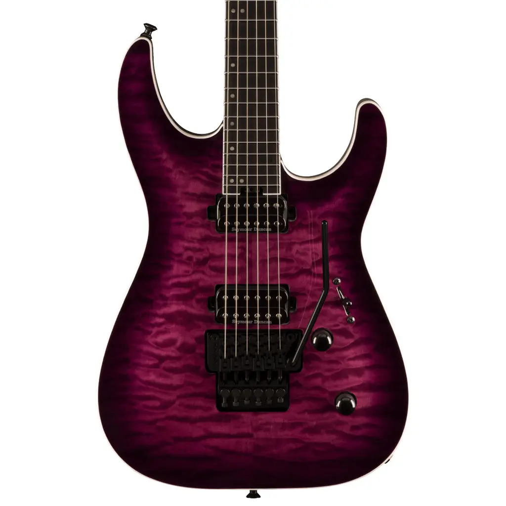 Jackson Pro Plus Series Dinky™ Dkaq, Ebony Fingerboard, Transparent Purple Burst 1