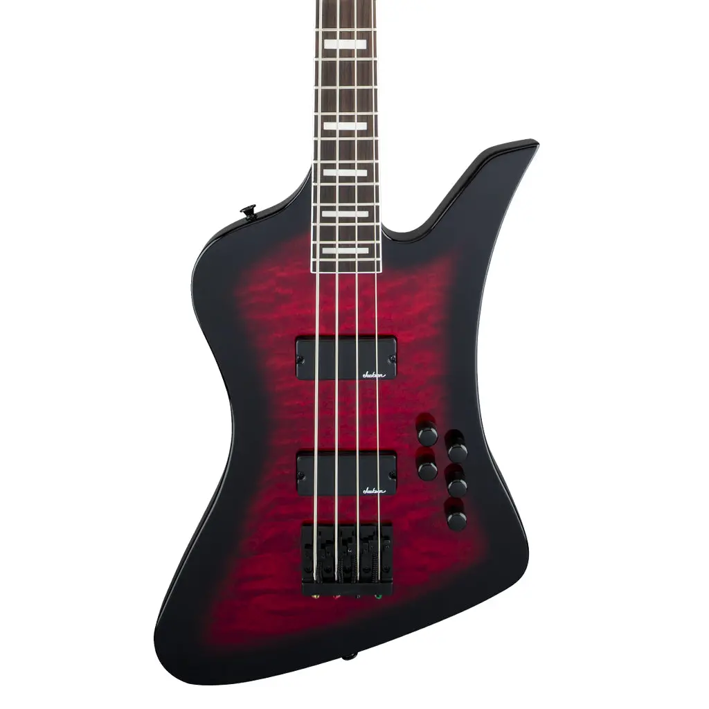 Jackson  Js Series Kelly Bird Js3q, Amaranth Fingerboard, Transparent Red Burst | Bass Guitars | 2919093591 1