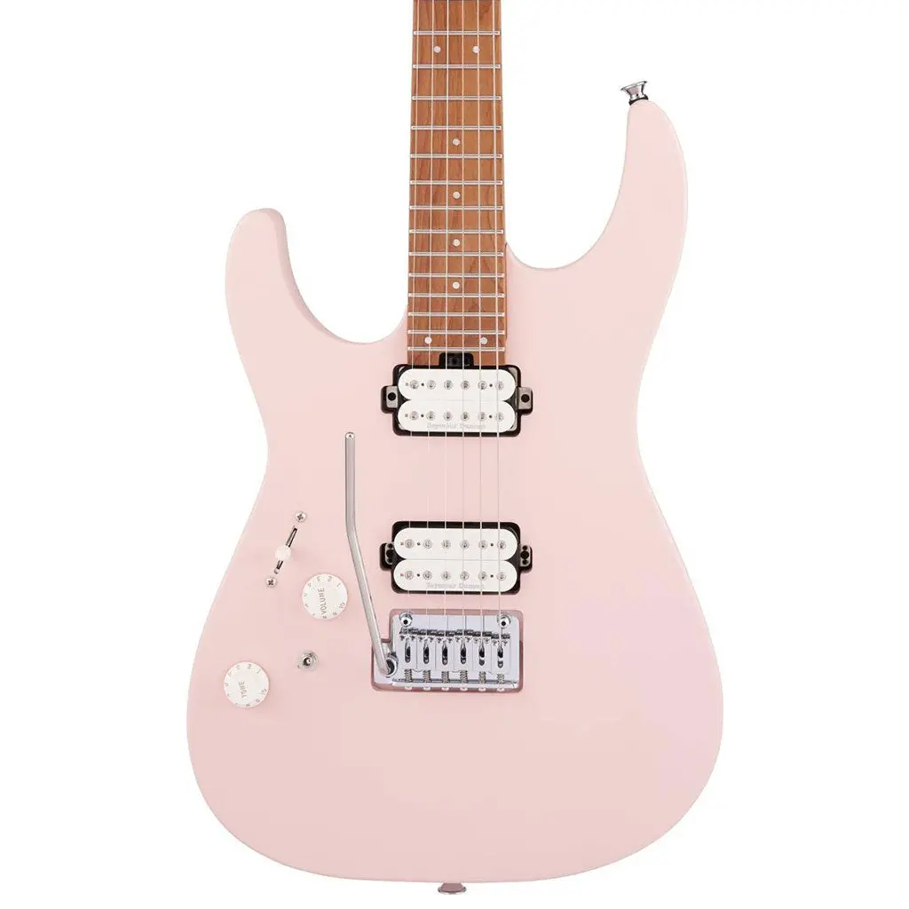Charvel - Pro-Mod Dk24 Hh 2Pt Cm Lh - Caramelized Fingerboard - Satin Shell Pink 1