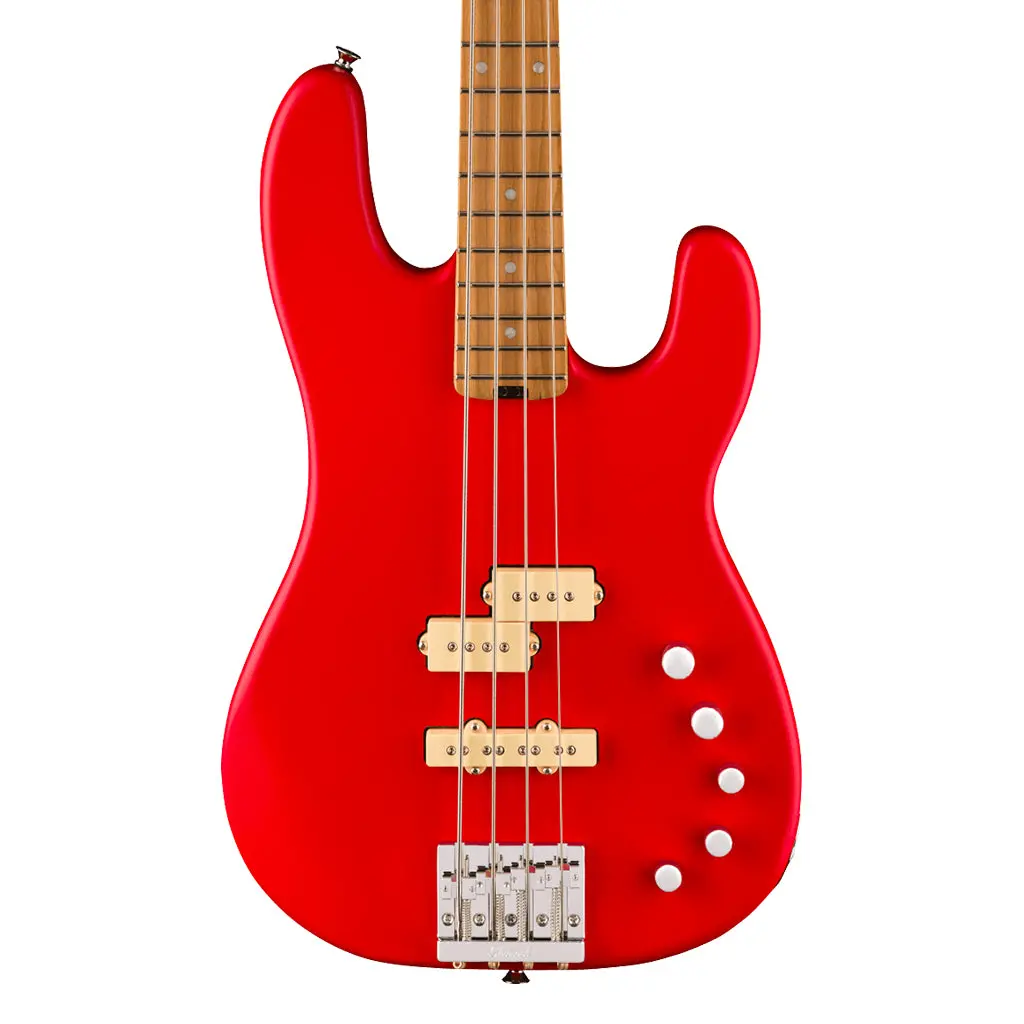 Charvel Pro Mod San Dimas Bass Pj Iv Mah Satin Ferarri Red 1
