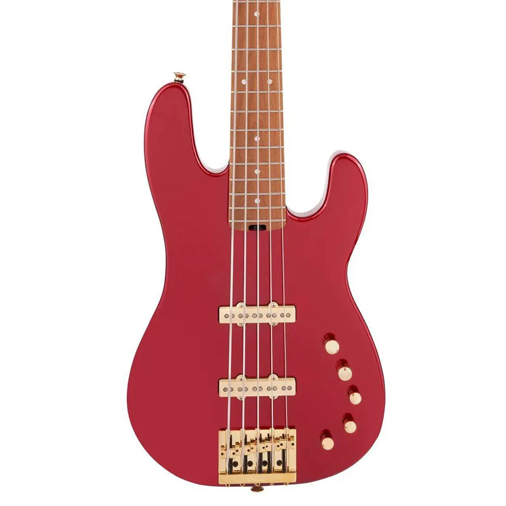 Charvel - Pro-Mod San Dimas® Bass Jj V - Caramelized Maple Fingerboard - Candy Apple Red 1