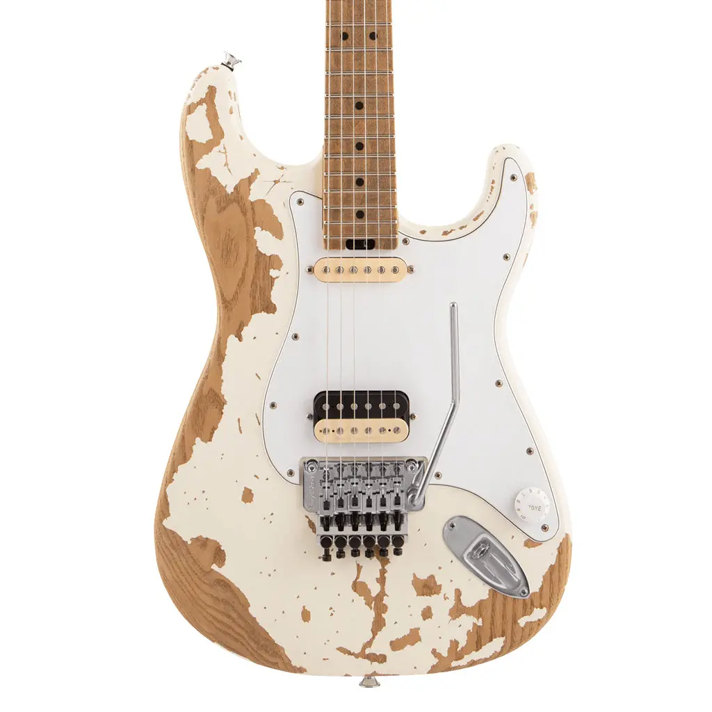 Charvel Henrik Danhage Limited Edition Signature Pro-Mod So-Cal Style 1 Hs Fr M, Maple Fingerboard, White Relic 1