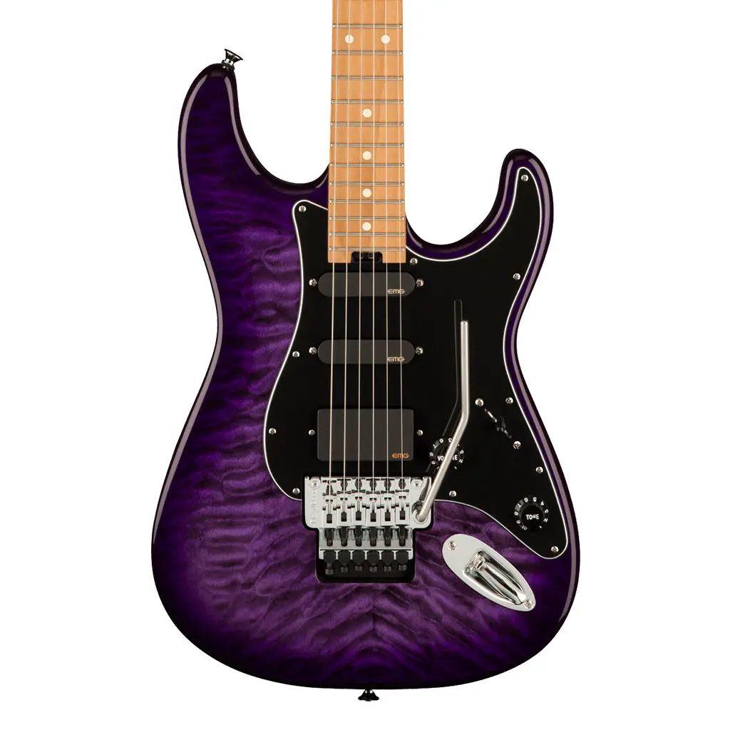 Charvel Marco Sfogli Signature Pro-Mod So-Cal Style 1 Hss Fr Cm Qm, Caramelized Maple Fingerboard, Transparent Purple Burst 1