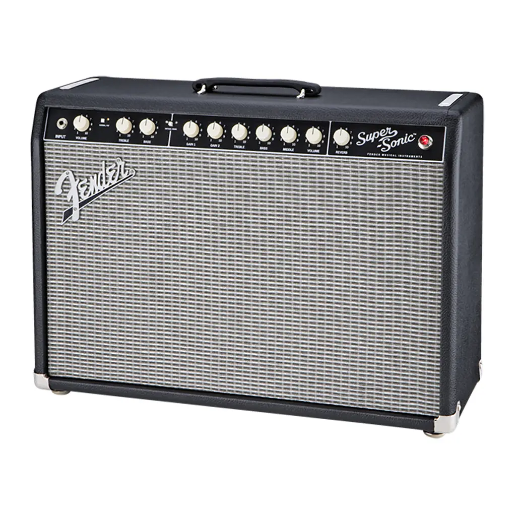 Fender Super Sonic 22 Black 22W 1X12 Combo Tube Amp 2