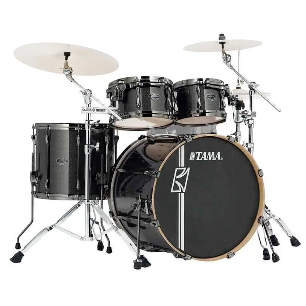Tama Mk52hzbns Superstar Hyper-Drive Complete Kit With 22" Bass Drum And Hb5w Hardware - Midnight Gold Sparkle 1