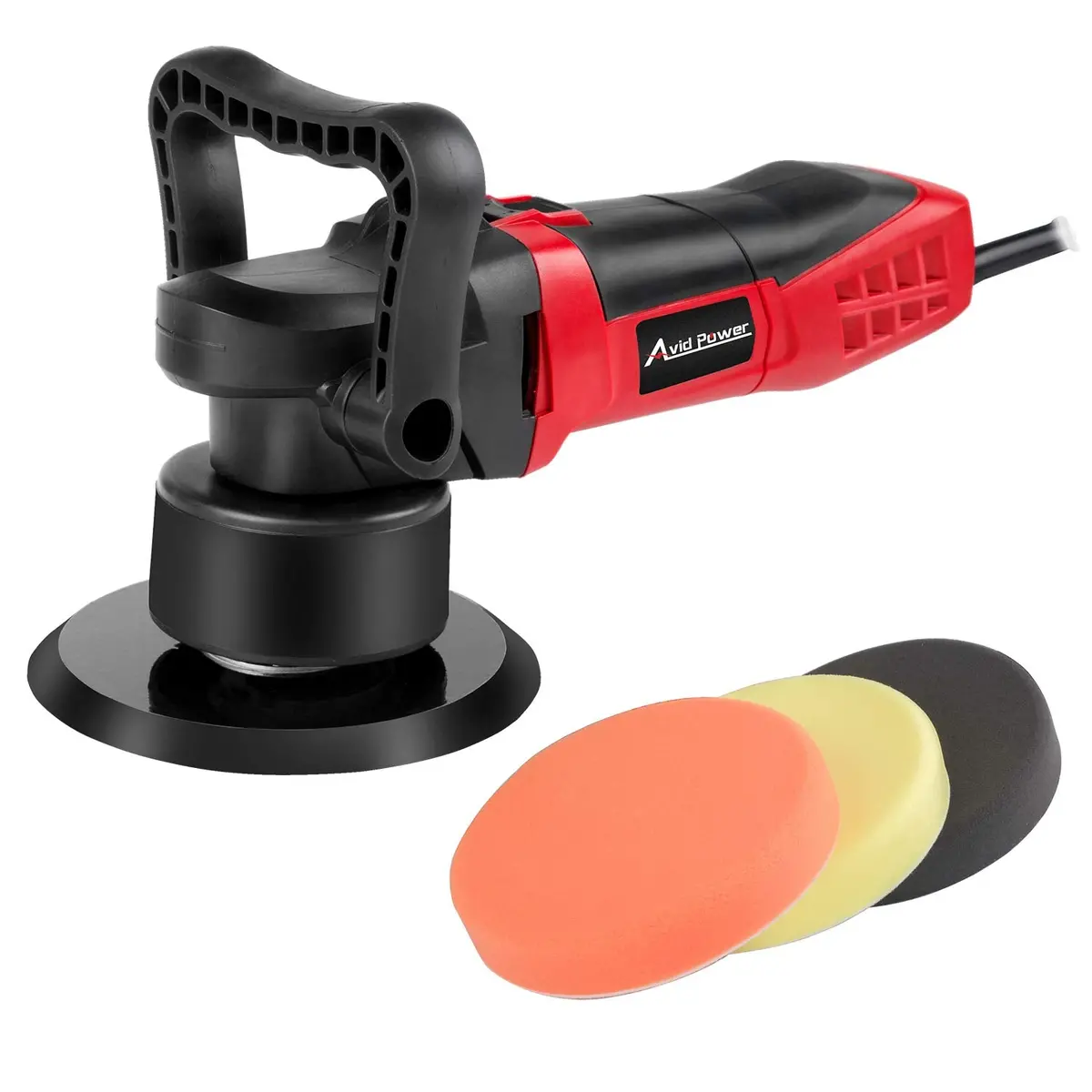 Avid Power Polisher, 6-Inch Dual Action Random Orbital Car Buffer Polisher Waxer With Variable Speed, 3 Foam Pads For Car Polishing And Waxing, Aep127 1
