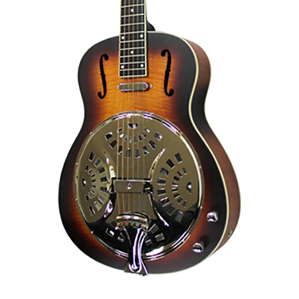 Bourbon Street - 1C-W Single Cone Wood Body Resonator - Sunburst 1