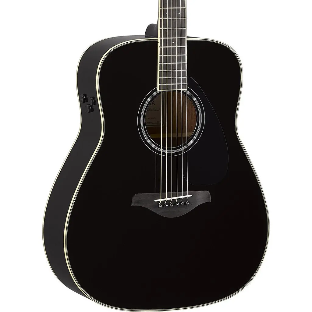 Yamaha Fgta Transacoustic Dreadnought Acoustic/Electric - Black 1