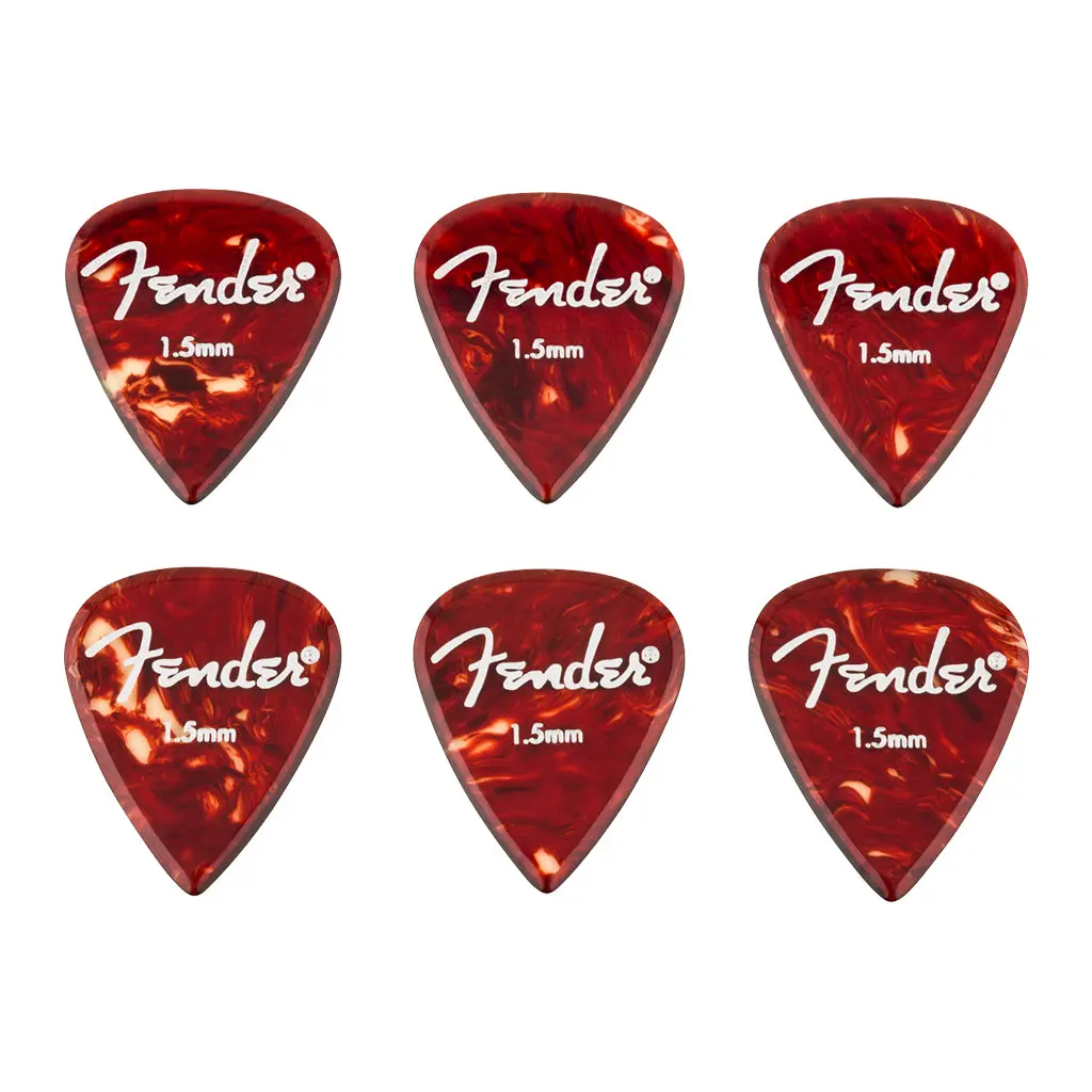 Fender Aero Acrylic 1.5Mm Guitar Picks - 6 Pack 1