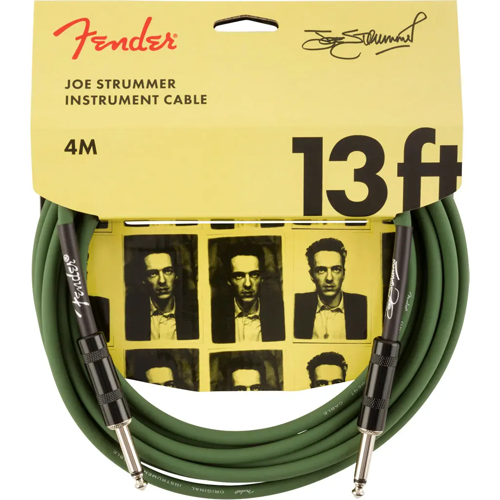 Fender - Strummer Pro 13' Instrument Cable, Drab Green 1