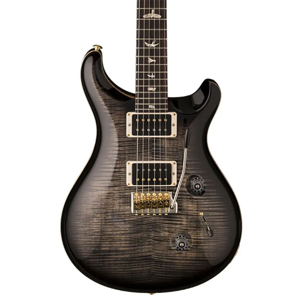 Prs Custom 24 - 10 Top - Pattern Thin - Charcoal Burst 1