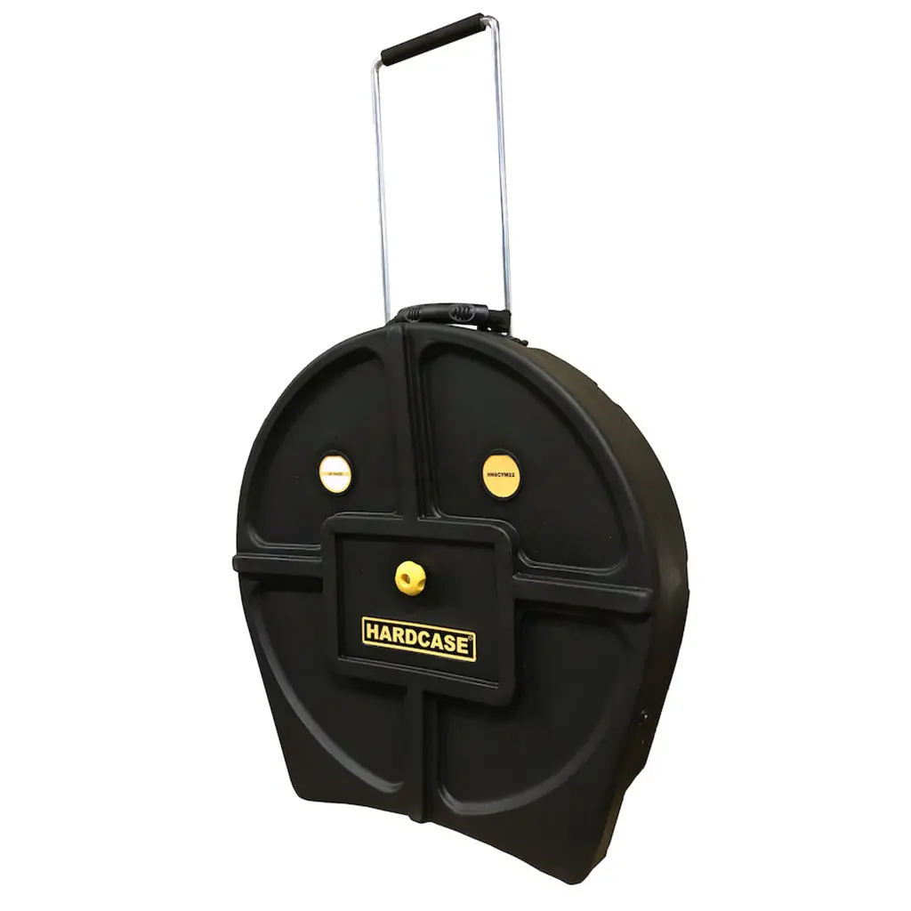 Hardcase 22" Black Cymbal Case With Wheels 1