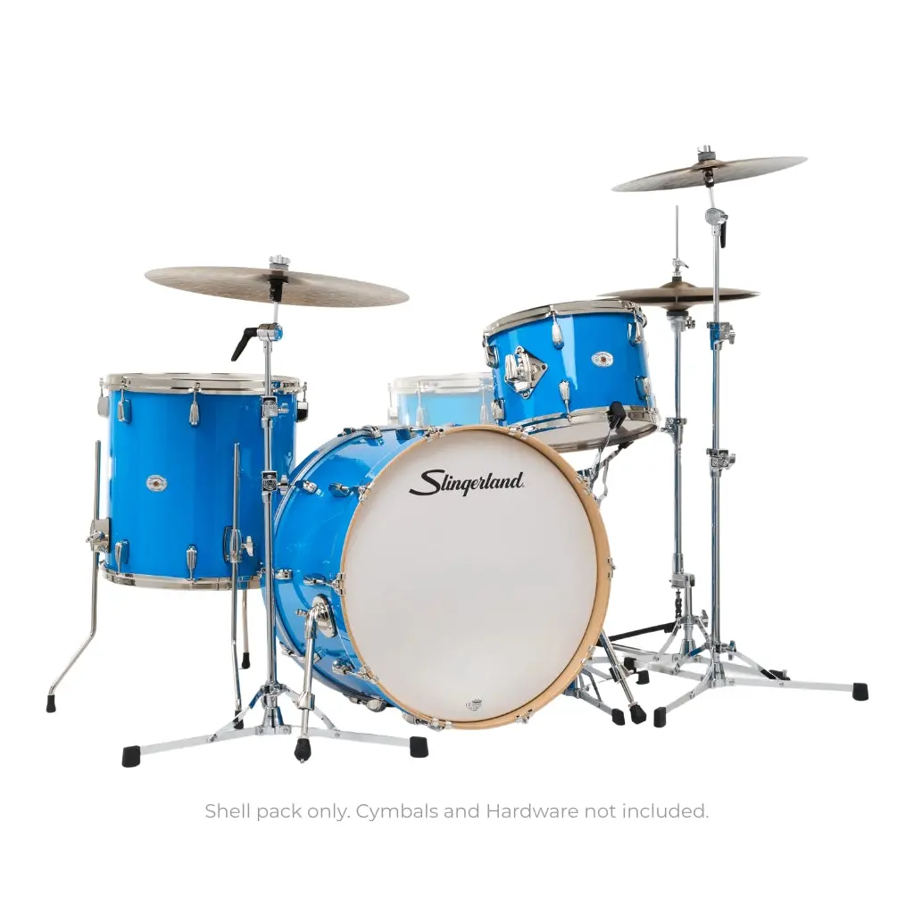 Slingerland Studio King 3-Piece Shell Pack - Lunar Blue Lacquer 1