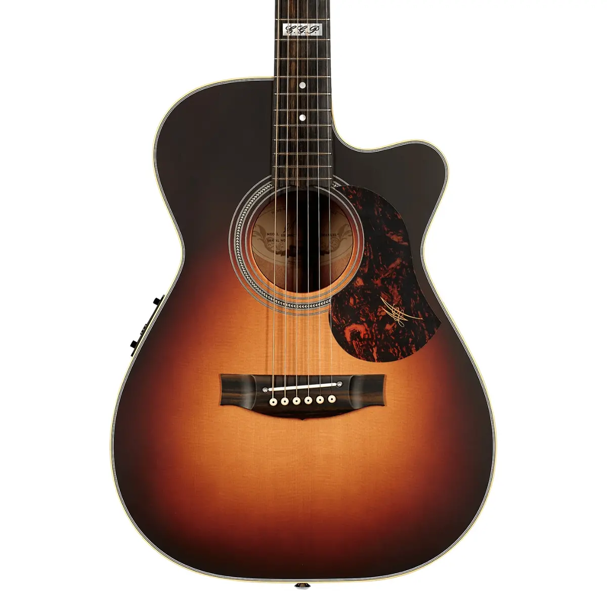 Maton Ebg808c-Te-Tsb Tommy Emmanuel Acoustic Electric Guitar - Tobacco Sunburst 1
