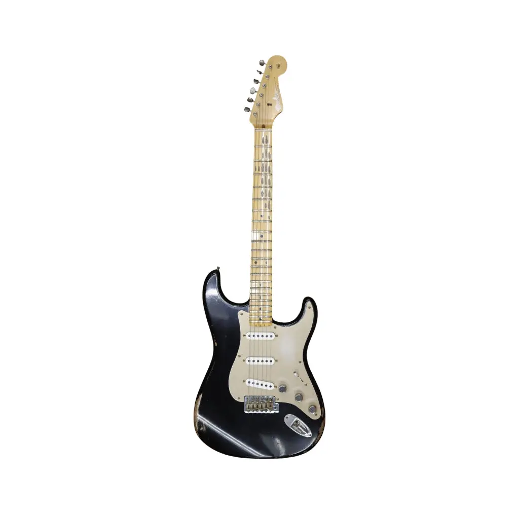 Fender Custom Shop B6 50S Stratocaster Relic Limited Edition Electric Guitar - Aged Black 2