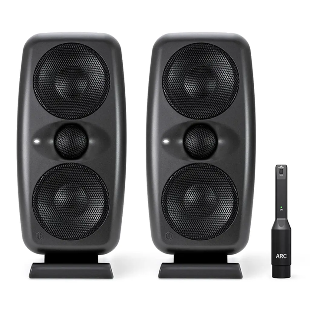Ik Iloud Mtm Mk11 High Resolution Compact Studio Monitors (Pair) W/Arc Mic - Black 1