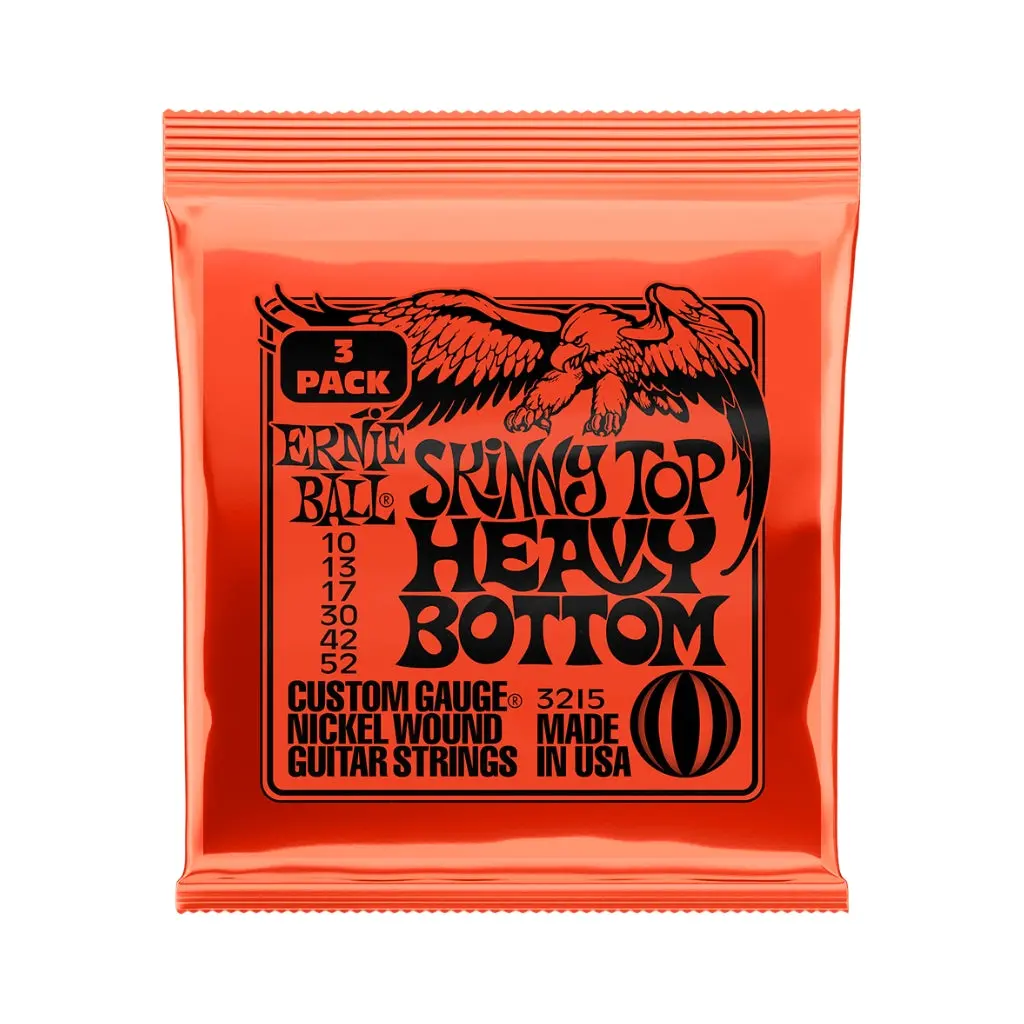 Ernie Ball Skinny Top Heavy Bottom Slinky Nickel Wound 10-52 Electric Guitar Strings - 3 Pack 1