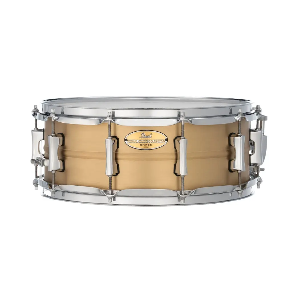 Pearl Primal Collective Snare Drum - 5.5 Inches X 14 Inches, Brushed Brass 1