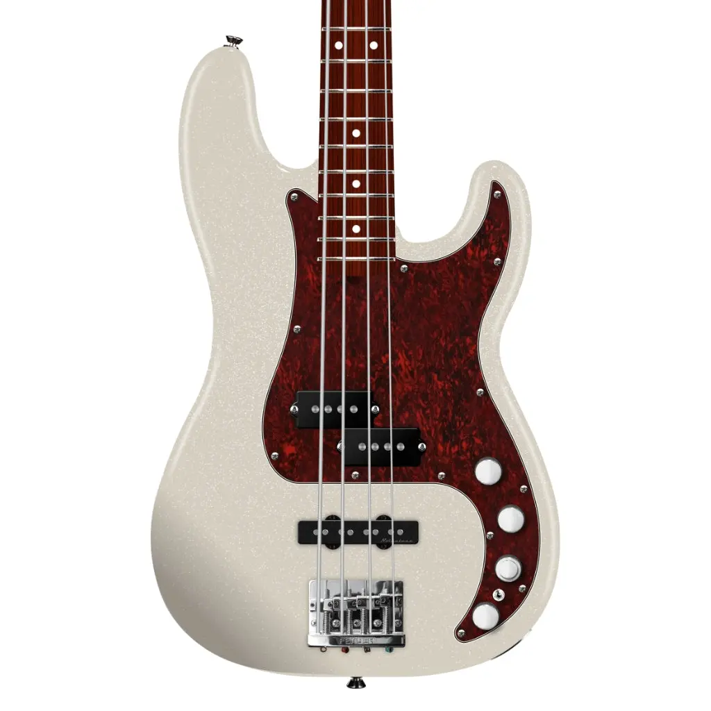 Fender Player Ii Modified Active Precision Bass - Olympic Pearl, Rose Fingerboard 1