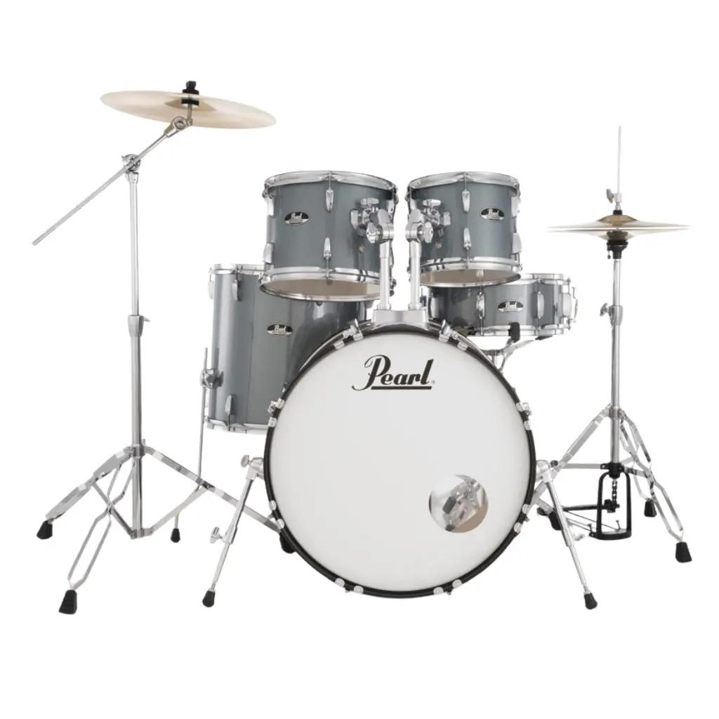 Pearl Roadshow 22" 5Pc Drum Kit Package With Cymbals - Charcoal Metallic 2
