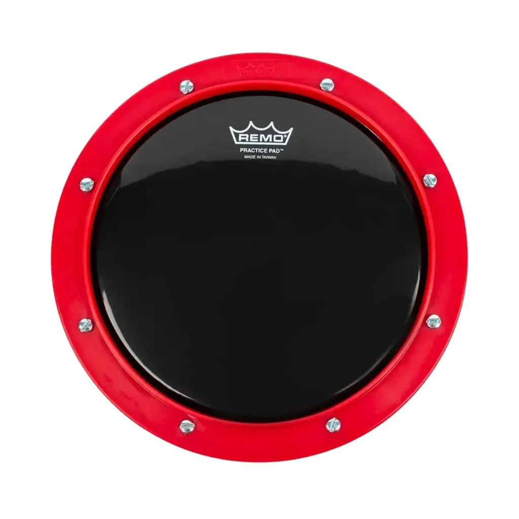 Remo Rt-0008-58 Ambassador Ebony Tuneable Practice Pad - 8 Inch, Red 1