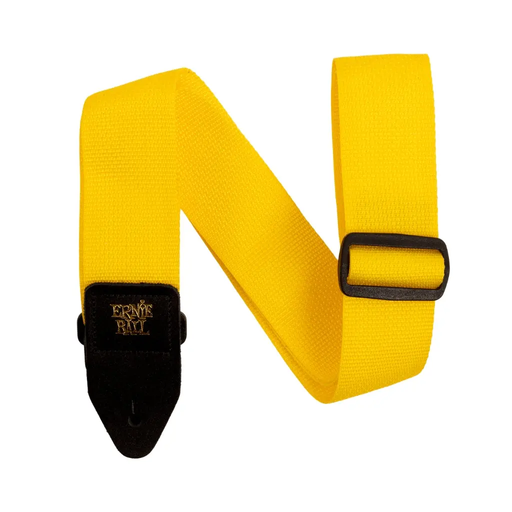 Ernie Ball Polypro Guitar Strap/Bass Strap - Yellow And Black 1
