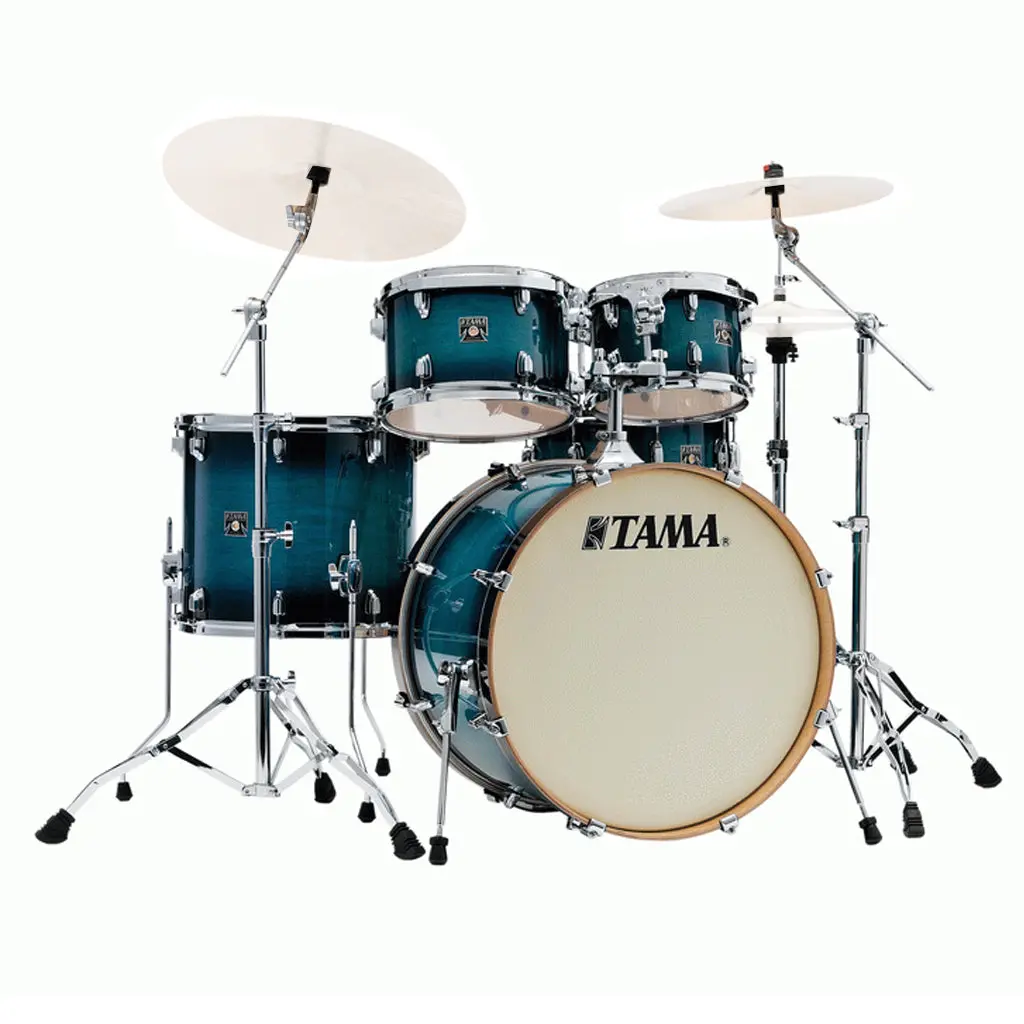 Tama Cl52krs Superstar Classic 5-Piece Shell Pack With 22" Bass Drum - Blue Lacquer Burst 1