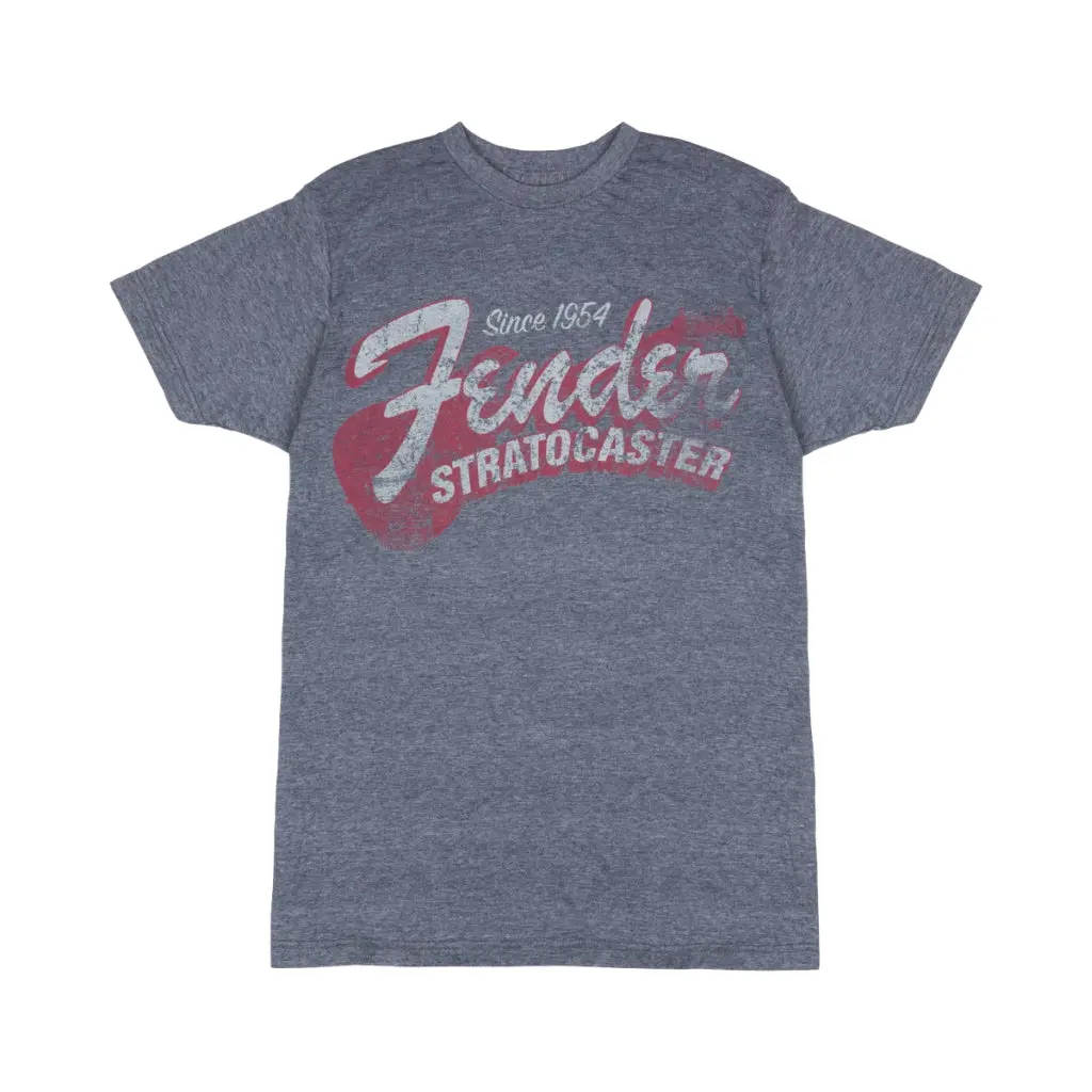 Fender Since 1954 Strat T-Shirt - Blue Smoke, Medium 1