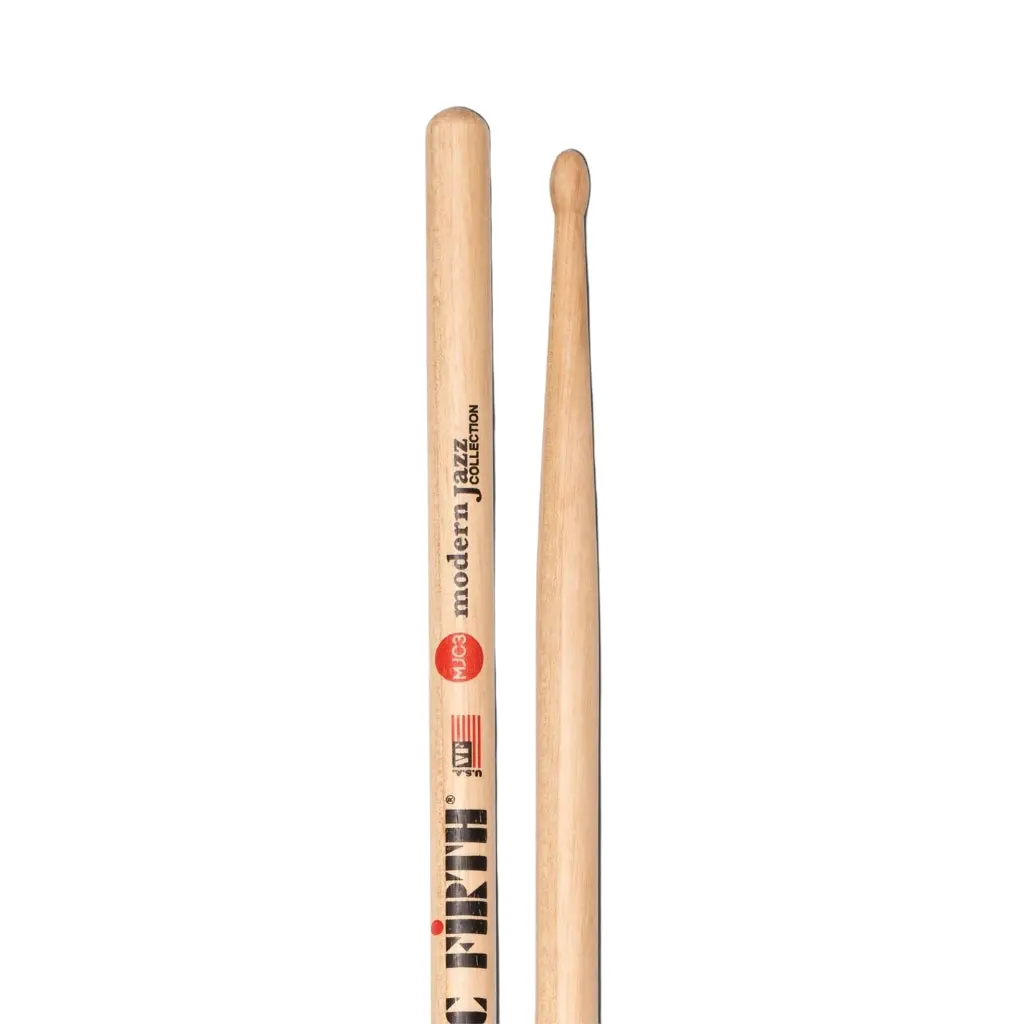 Vic Firth Modern Jazz Collection 3 Hickory Drumsticks - Wood Tip 1
