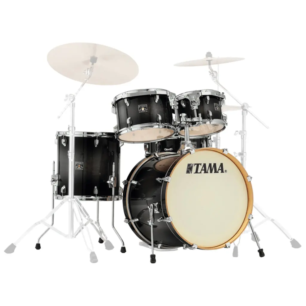 Tama Cl50rs Superstar Classic 5-Piece Maple Shell Kit - Transparent Black Burst 1