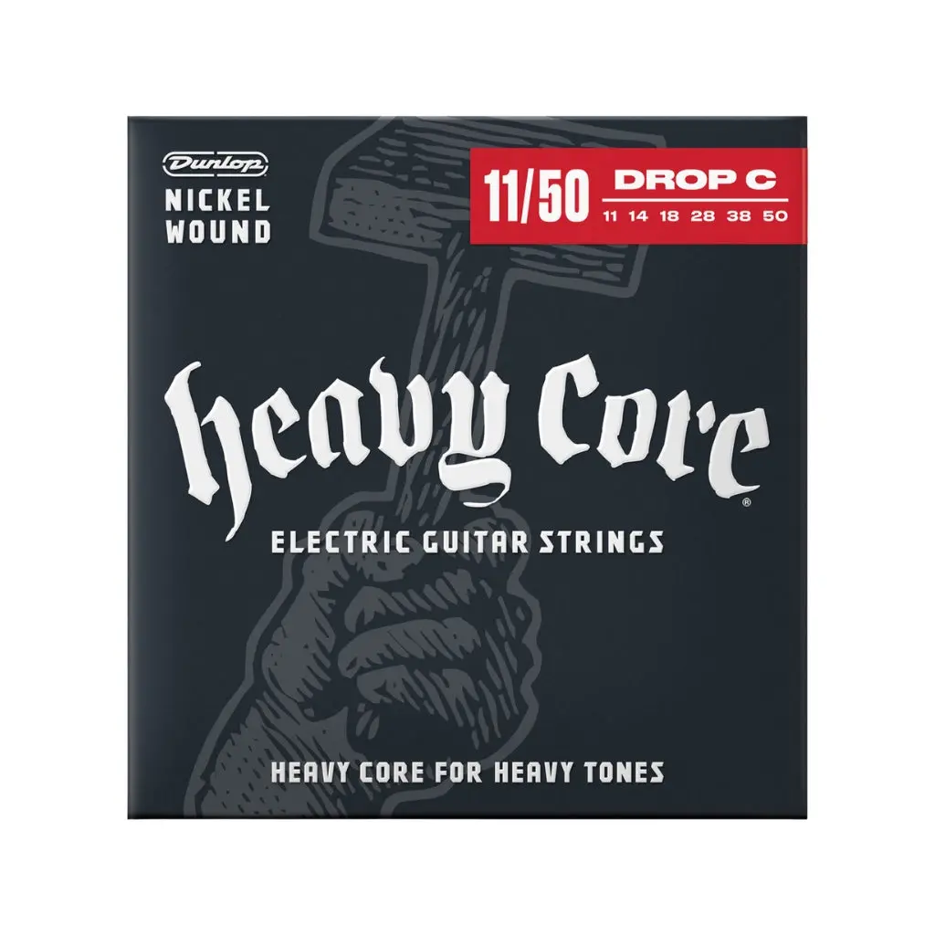 Dunlop Heavy Core Nickel Wound Drop C 11-50 Electric Guitar Strings 1