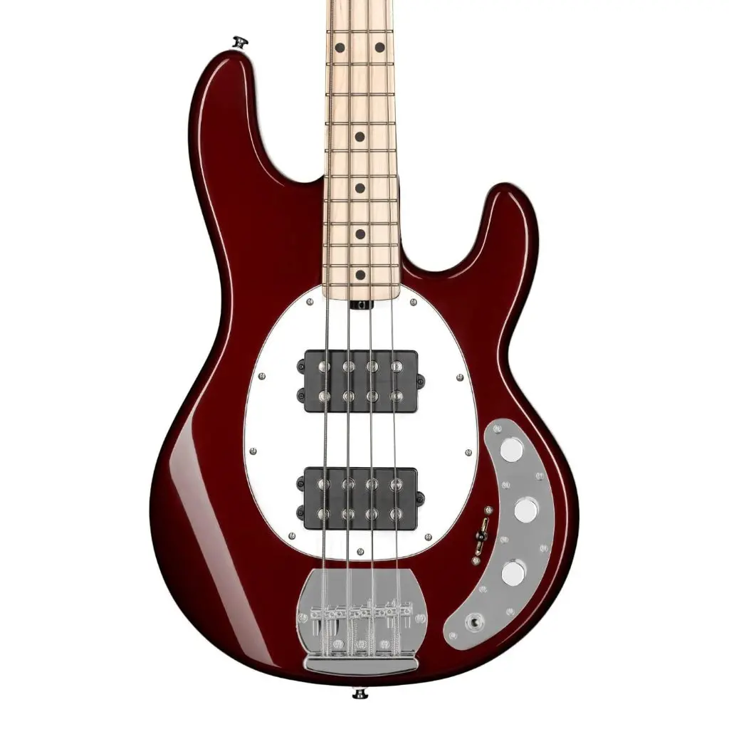 Sterling By Music Man Stingray Ray4hh Bass Guitar - Candy Apple Red 1